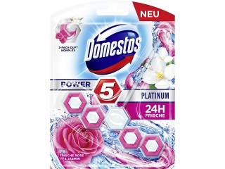 DOMESTOS Power5 Platinum Fresh Rose & Jasmine WC frissítő blokk 55g 1db