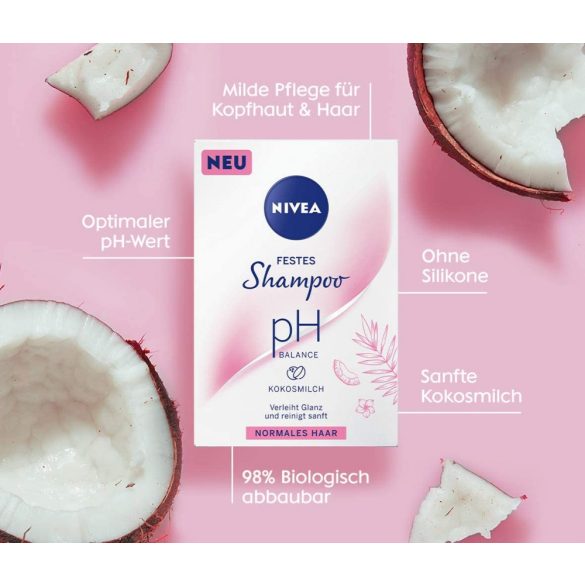Nivea sampon szappan 75 g PH Balance Coconut Milk