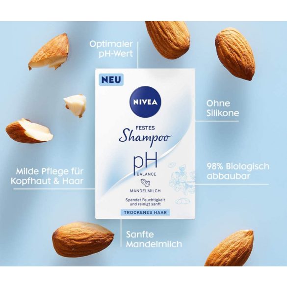 Nivea sampon szappan 75 g PH Balance Almond Milk