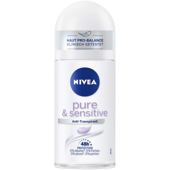 Nivea  Pure&Sensitive 0% Alkohol roll-on 50 ml