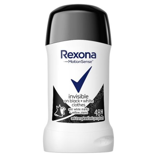 Rexona Invisible on black + white clothes izzadásgátló stift 40 ml