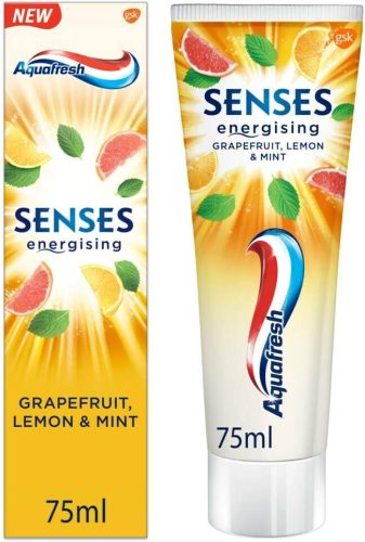 Aquafresh fogkrém 75 ml Senses Energising Grapefruit Lemon&Mint