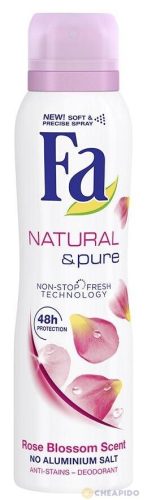 FA Natural & Pure Rose Blossom 0% alkohol dezodor 150ml