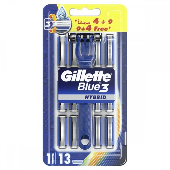 GILLETTE Blue 3 Hybrid Borotva 13 borotvafejjel férfiaknak 1 db