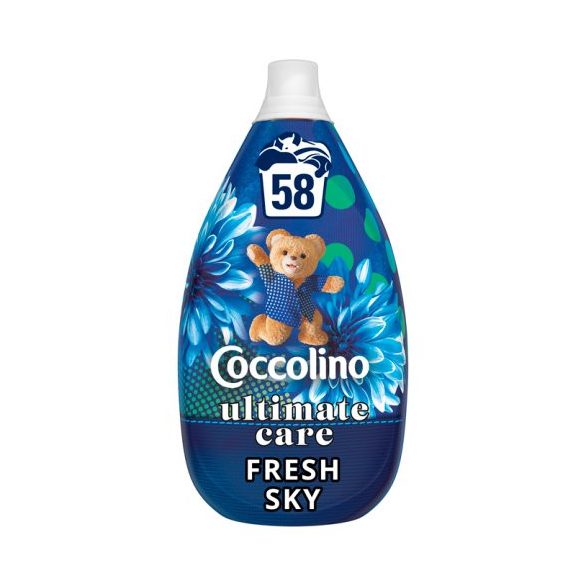 Coccolino Ultimate Care Fresh Sky szuperkoncentrált öblítő 58 mosás 870 ml
