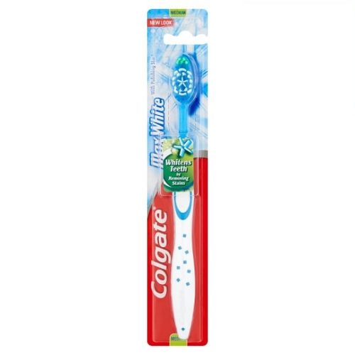 Colgate Max White közepes sörtéjű fogkefe