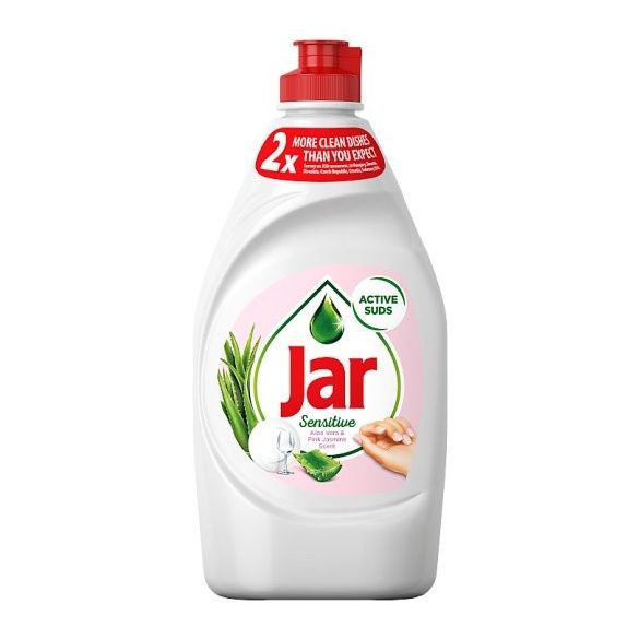 Jar Sensitive Aloe Vera & Pink Jasmin Mosogatószer, 450 ml
