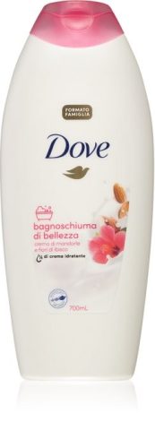 Dove Caring Bath ápoló habfürdő mandula krémmel és hibiszkusszal 700 ml