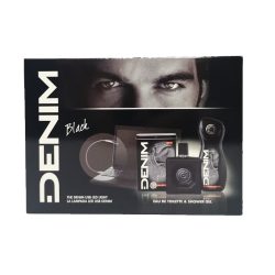   DENIM Black ajándékcsomag Eau de toilett 100ml+ tusfürdő 250ml+ USB LED lámpa