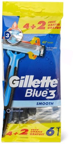 Gillette Blue3 Smooth Eldobható Férfi Borotva 6 darab