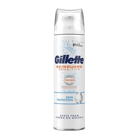 Gillette SkinGuard Sensitive Férfi Borotvahab, 250 ml