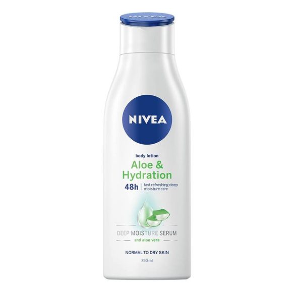 NIVEA Aloe & Hydration testápoló tej mélyhidratáló szérummal normál-száraz bőrre 400 ml