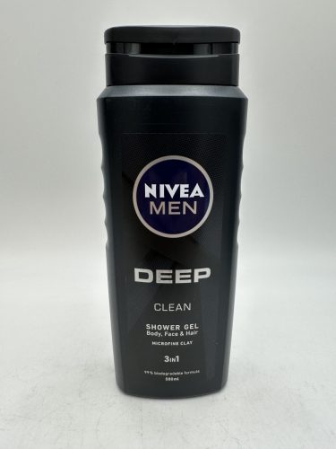 NIVEA MEN DEEP Active Clean tusfürdő tusoláshoz, arc- és hajmosáshoz 250 ml