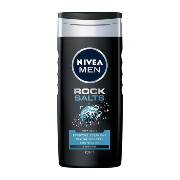 NIVEA MEN Rock Salt tusfürdő tusoláshoz, arc- és hajmosáshoz 250 ml