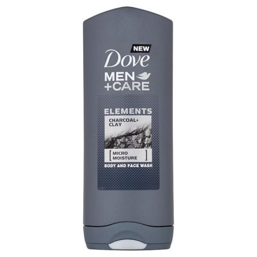 Dove Men+Care Elements Charcoal+Clay tusfürdő testre és arcra 250 ml