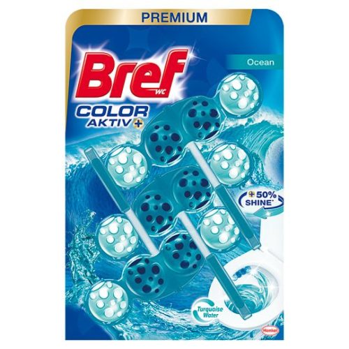 Bref Color Aktiv Ocean WC-frissítő, tisztító 3 x 50 g