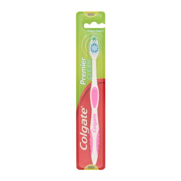 Colgate Premier Clean közepes sörtéjű fogkefe
